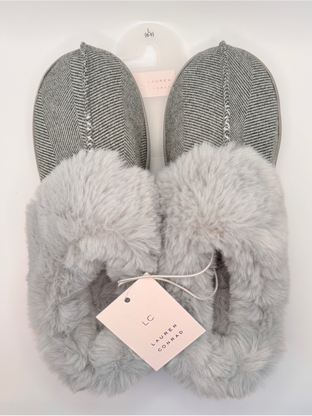 NWT Lauren Conrad Slippers Sz L (8-9) so soft!